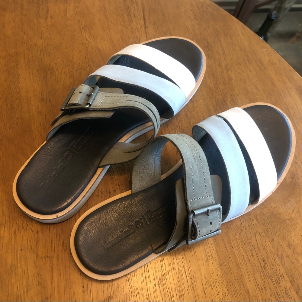 Timberland Sensorflex leather sandal slides